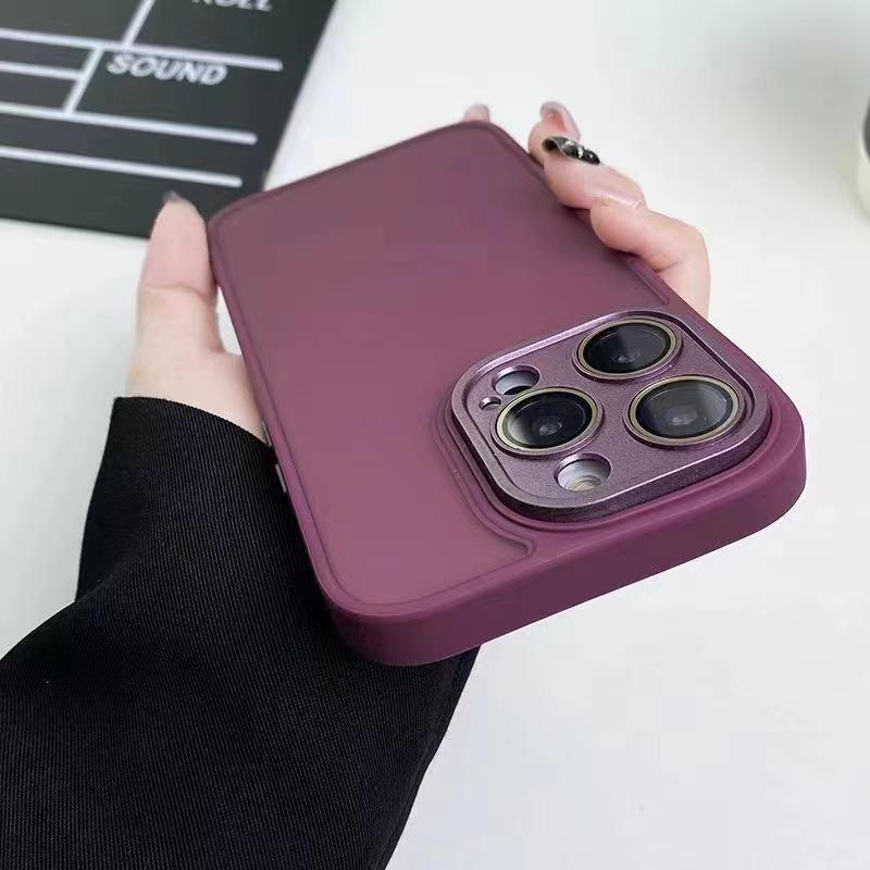 Applicable To Apple 15 Magnetic Charging Mobile Phone Case Matte 13proMax Full-inclusive IPhone 14 Simple Anti-fall Protection Case