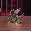 Solid Brass Phoenix Figurine With Exquisite Carved Details For Home Office Decor Collection Gifts
