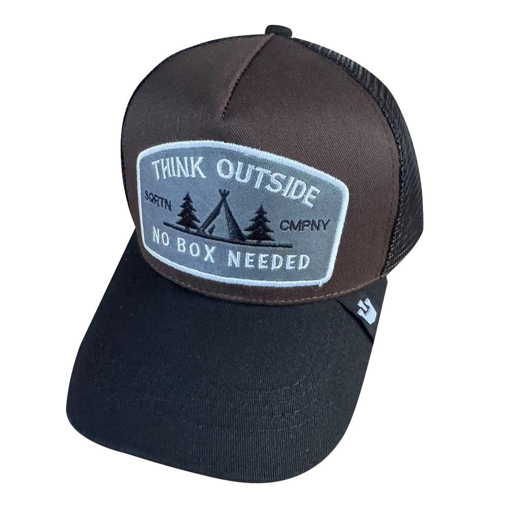 Baseball Cap Alphabet Scenic Racing Pattern Sun Hat Wide Brim American Truck Driver Cap Sunscreen Breathable