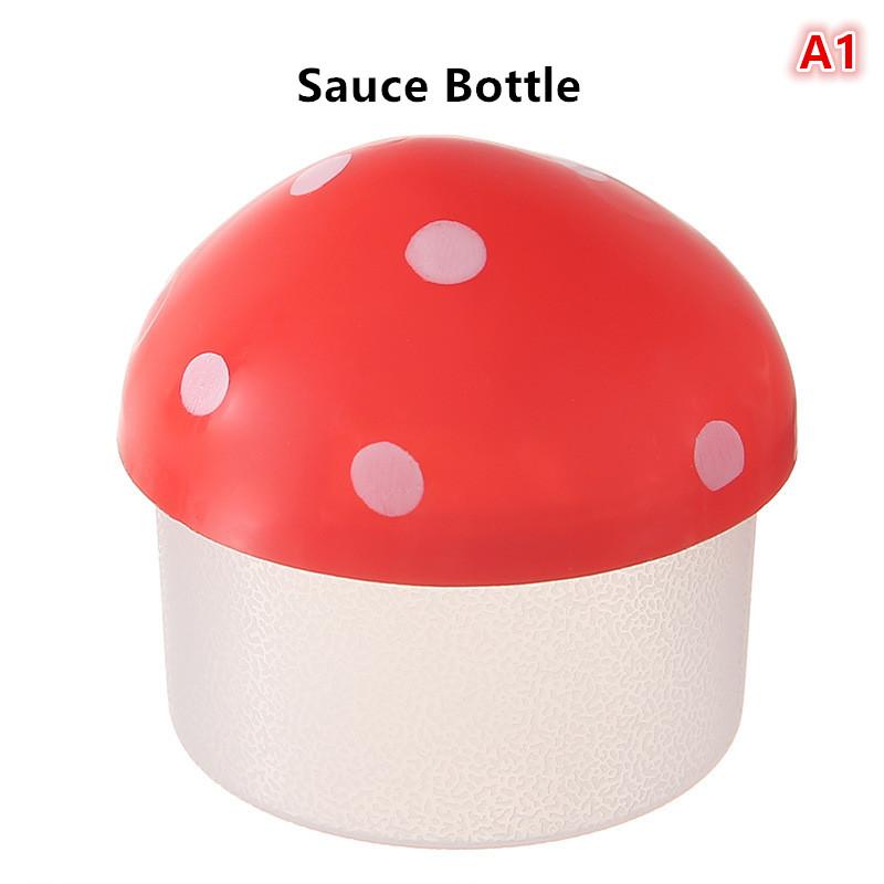 Пластиковые грибы Солонка и перечница Прочные Красные для домашнего обеда A1