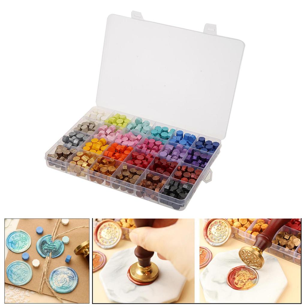 200/600PCS Octagonal Wax Beads Premium Wax Beads Letters Cards Wax Seal Postage