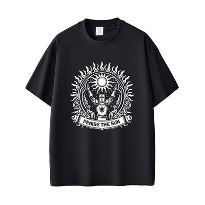 Dark Souls Preist die Sonne T-Shirt Herren Damen Mode Gothic Rock T-Shirts Herren 100% Baumwolle Vintage T-Shirt Spieleliebhaber Fans Geschenk