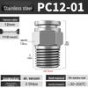 Stainless Steel Pneumatic Air Hose Quick Connect Elbow PC4-01/PL6/8/10/12 Connector