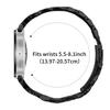 Uhrenarmband für Samsung Galaxy Watch8 Classic 46mm/Watch8 44mm/40mm Sieben-Perlen-Edelstahlband mit Strassstein-Ochsenhorn-Stil-Verbinder