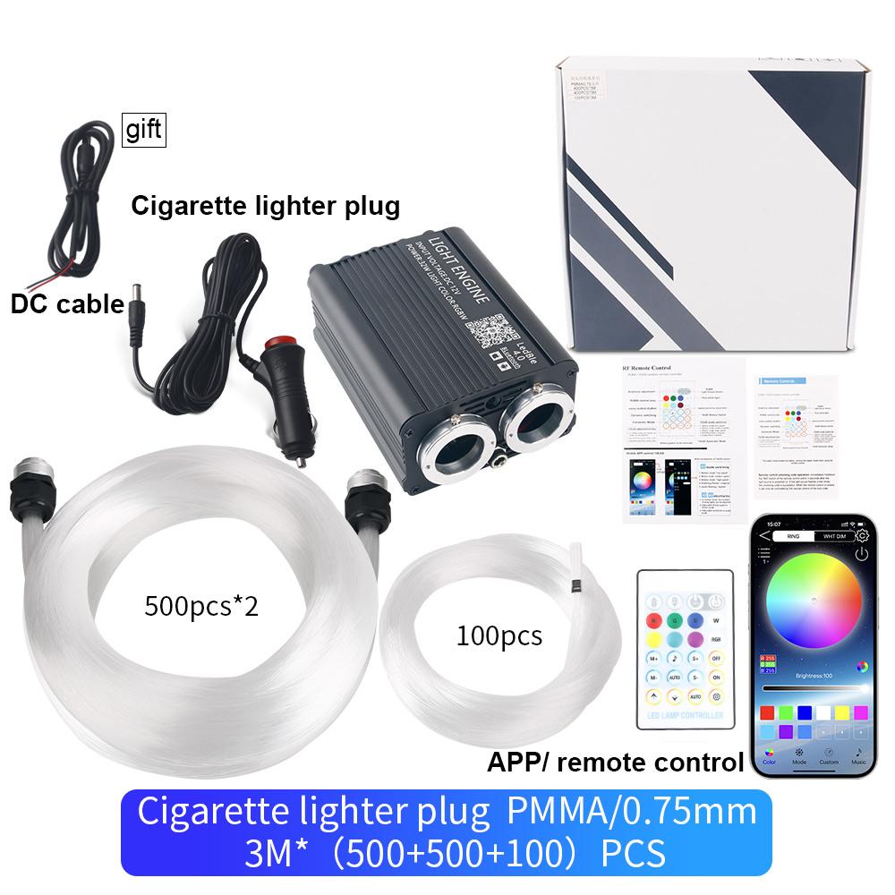 New 16W Car Starry Sky Light Interior Atmosphere Light Twinkle Starry RGB Stream Light Ceiling Car Home Decor RGBW Fiber Optic