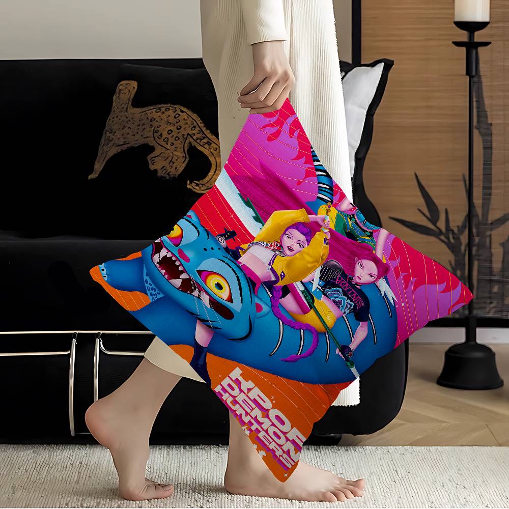 Kpop D-Demon H-Hunters Personalisierte Kissenhülle Kinderzimmer Wilde Party Deko Kissenbezug Kind Geburtstag Dusche Geschenk
