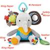 Montessori Baby Toys Kawaii Soft Plush Dolls Animal Strollers Pendant Toys for Newborn Boys Girls Toddler Birthday Gift