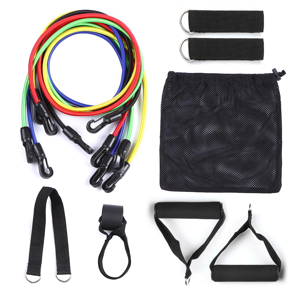 Set Fasce Elastiche Resistenza Giiyr | 4 Livelli Con Ancoraggio Porta, Borsa Inclusa, Per Allenamento Forza E Stretching Uomo/Donna