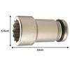 TONE Long socket for impact Drive angle Width across flats 38mm (12 squares) 6NW-38L100 19.0mm (3/4")
