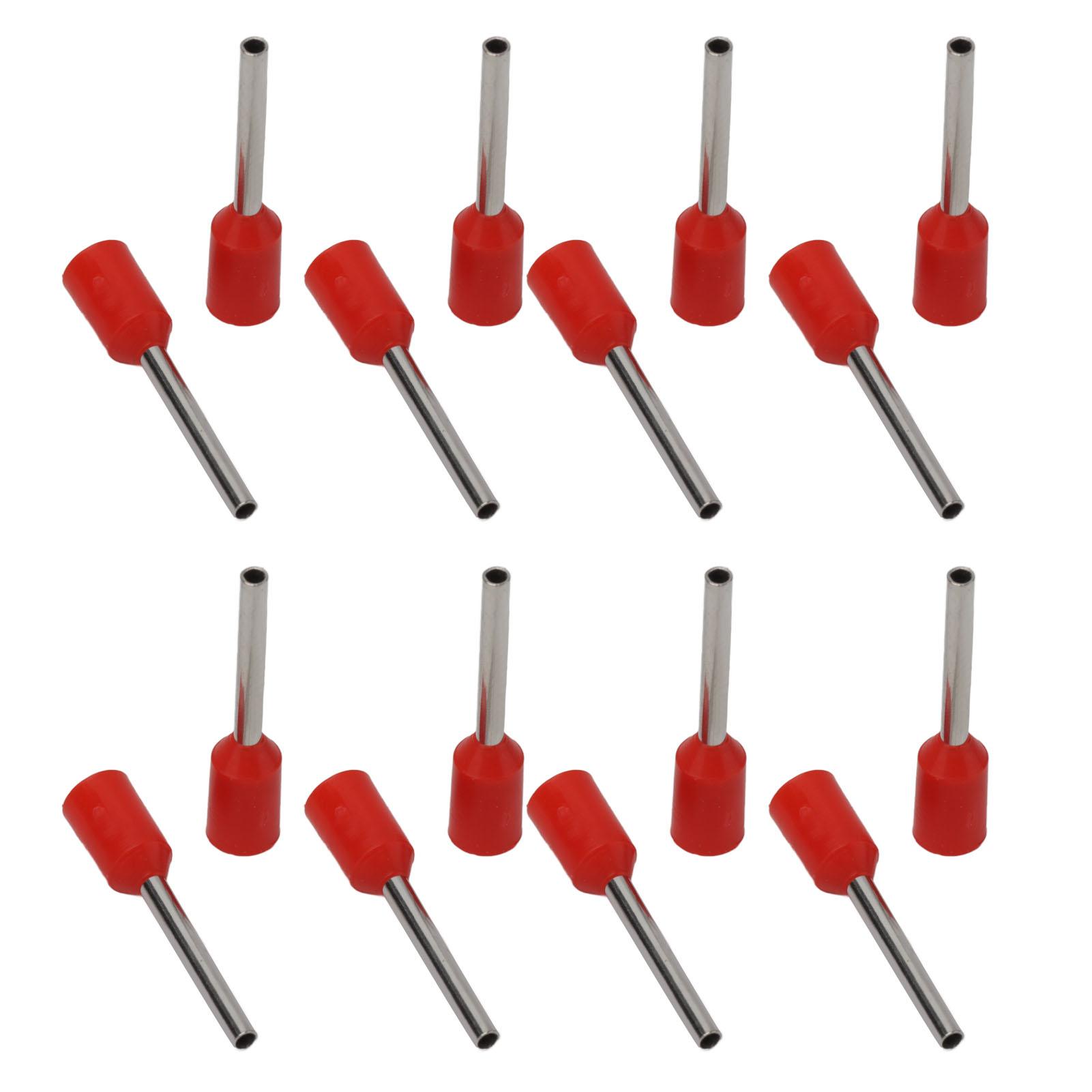 

1000 шт. Ізольовані наконечники Клеми Пін Мідний обтискний з єднувач для електричного дроту AWG 22 E0512