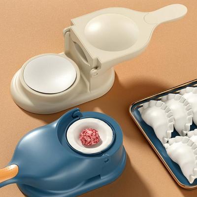 2 In1 Knödel Maker DIY Kit Wrapper Presser Manuelle Arbeitssparende Ravioli Empanadas Teig Haut Molder Maschine Küche Gadgets