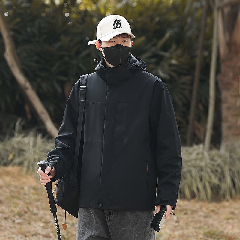 Jacket Men's Autumn New Loose Single Clothes Windproof Waterproof Jacket Couple Outdoor Sports Casual Jacket