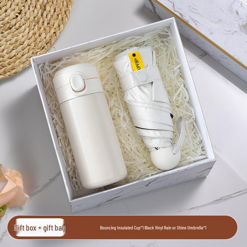 Stainless Steel Drinkware Gift Set White Gift Box/Bag - Y9