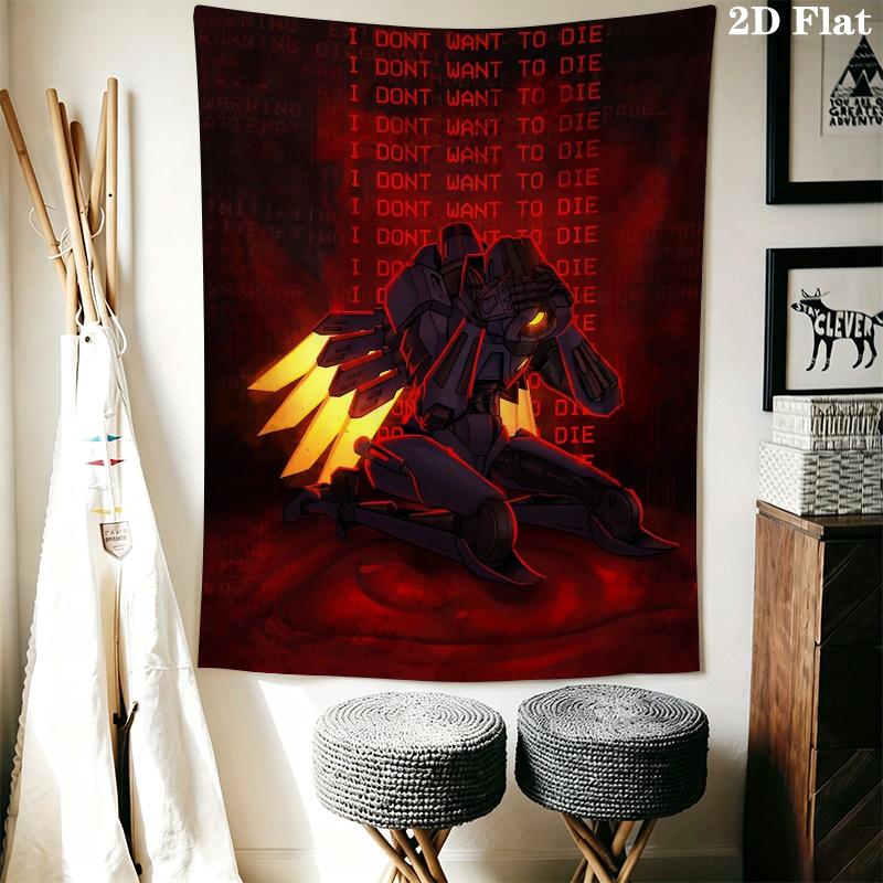 ULTRAKILL Wall Tapestry Aesthetic Wall Hanging Printed Fabric Blanket Decorative Tapestries for Bedroom Living Room Home Decor