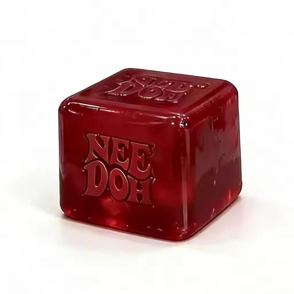 Schylling NeeDoh Nice Cube Sensory Squeeze Toy with Super Solid Squish Stress Relief Anxiety Sensory Tool Stress Reliever Toys