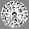 100 Mushroom Head Graffiti Personalized Humor Expression Packaging Scooter Motorcycle Bicycle Car Stickers