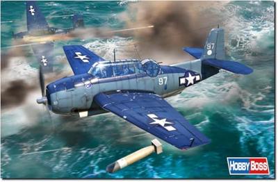 Hobby Boss 1/72 Scale Aircraft Series American TBF-1C Avenger Plastic Model Kit 87275 (Airplane)