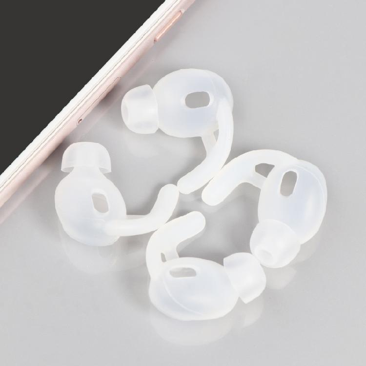 2Pairs Soft Silicone Case Ear Hook In-Ear Earbuds for 3 Ear Tips S / L
