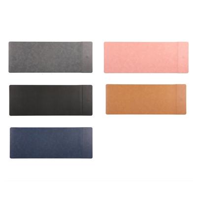 Oversized Leather Like Desk Mats With 15W Charging Station Builts In For Seamless Computer Accessory Integration
