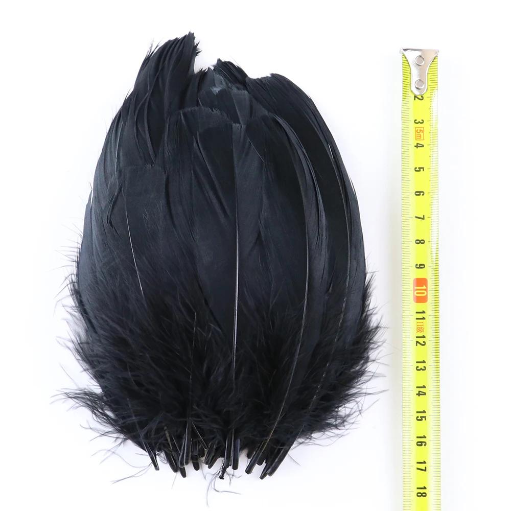 50Pcs Natural Black Goose Ostrich Feathers For Jewelry Earrings Making Diy Dream Catcher Decoration Crafts Plume Accessories