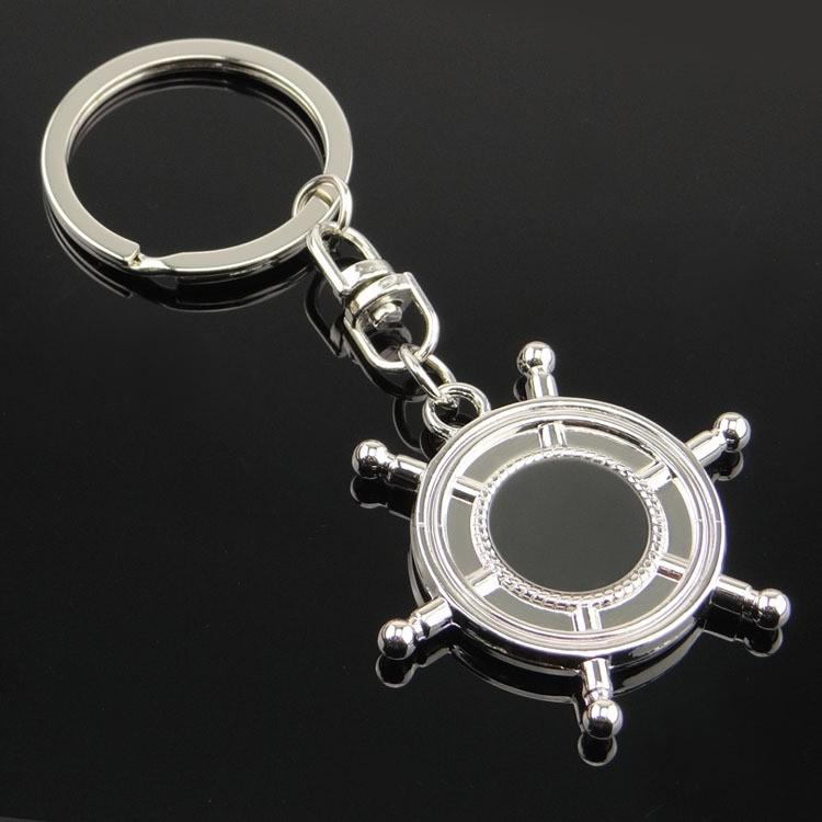 Windmill Keychain Metal Pendant for Men and Women - Car Key Souvenir Gift with Engraving