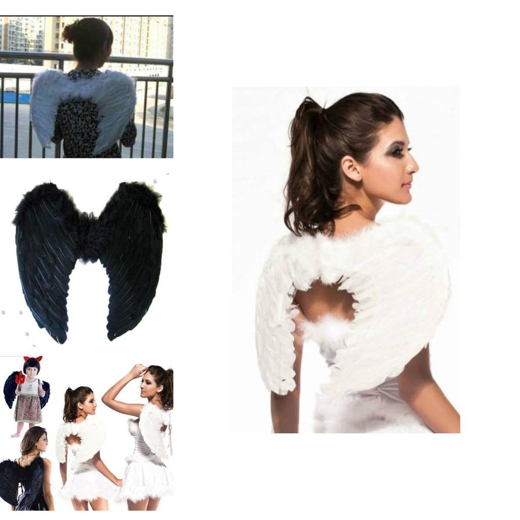 Angel Wings Cosplay Prop With Feather And Cardboard For Stage Performances