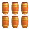 Mini Wooden Beer Barrels for Dollhouses Bar Scene Decoration Beer Festivals and Party Setting Natural Wood