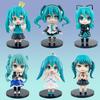 New Set Anime New Hatsune Miku Figure Mini Character Ornaments Kawai Hatsune Table Decoration for Home Adult Toy Child Gift