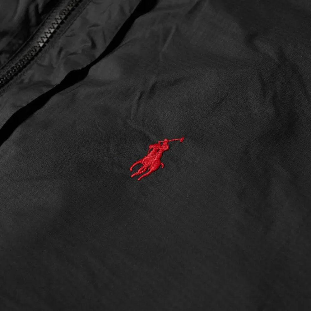 Polo Ralph Lauren FW22 Solid Color Logo Embroidered Hooded Zip Jacket Men jackets Black 710850708-001