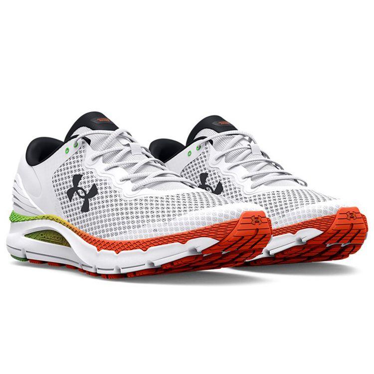Under Armour Charged Comfortable Sports Fabric Low-Top Casual Running Shoes Men Sneakers White 3023549-108