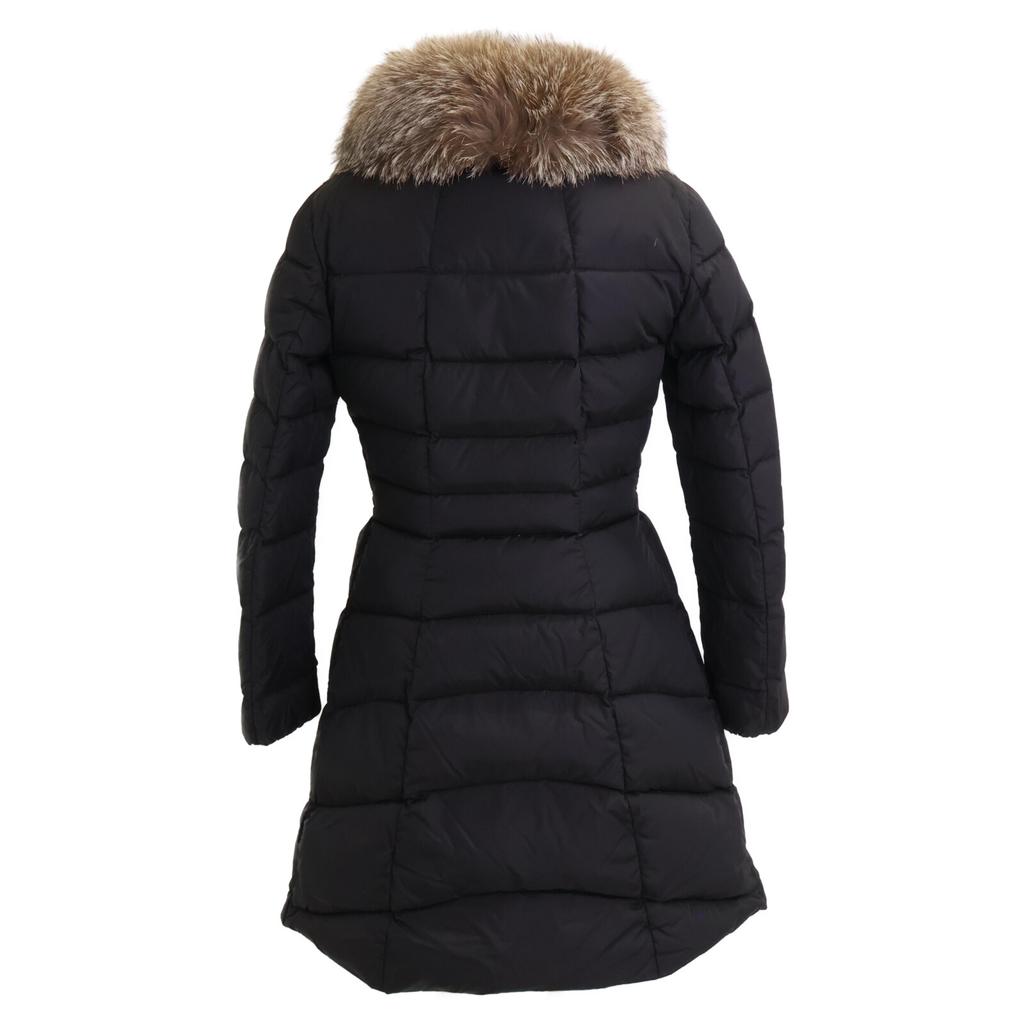 MONCLER [Good Condition] HIRONDELLE Down Jacket with Fur Collar coat O blackUsed