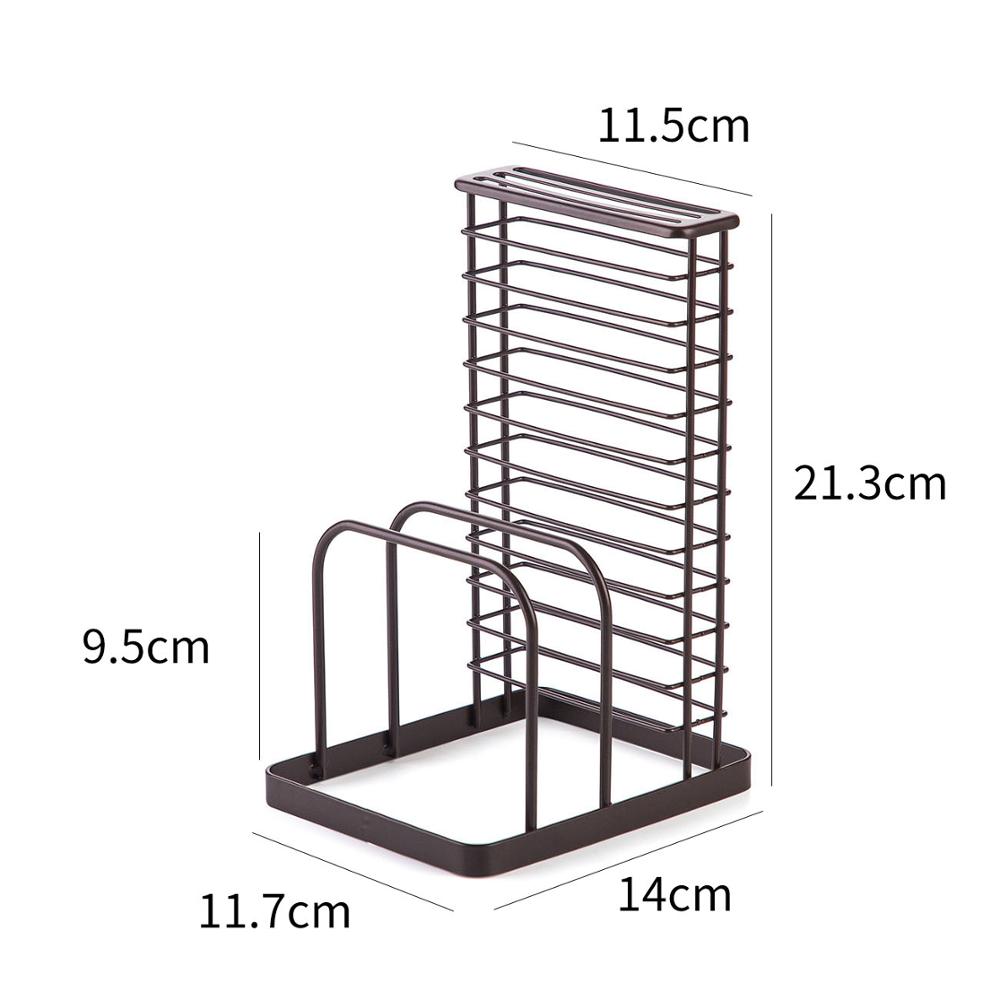 Iron Art Pot Stands Kitchen Pan Rack Cutting Board Storage Shelf Combination Knife Holder  Space Save  Tools