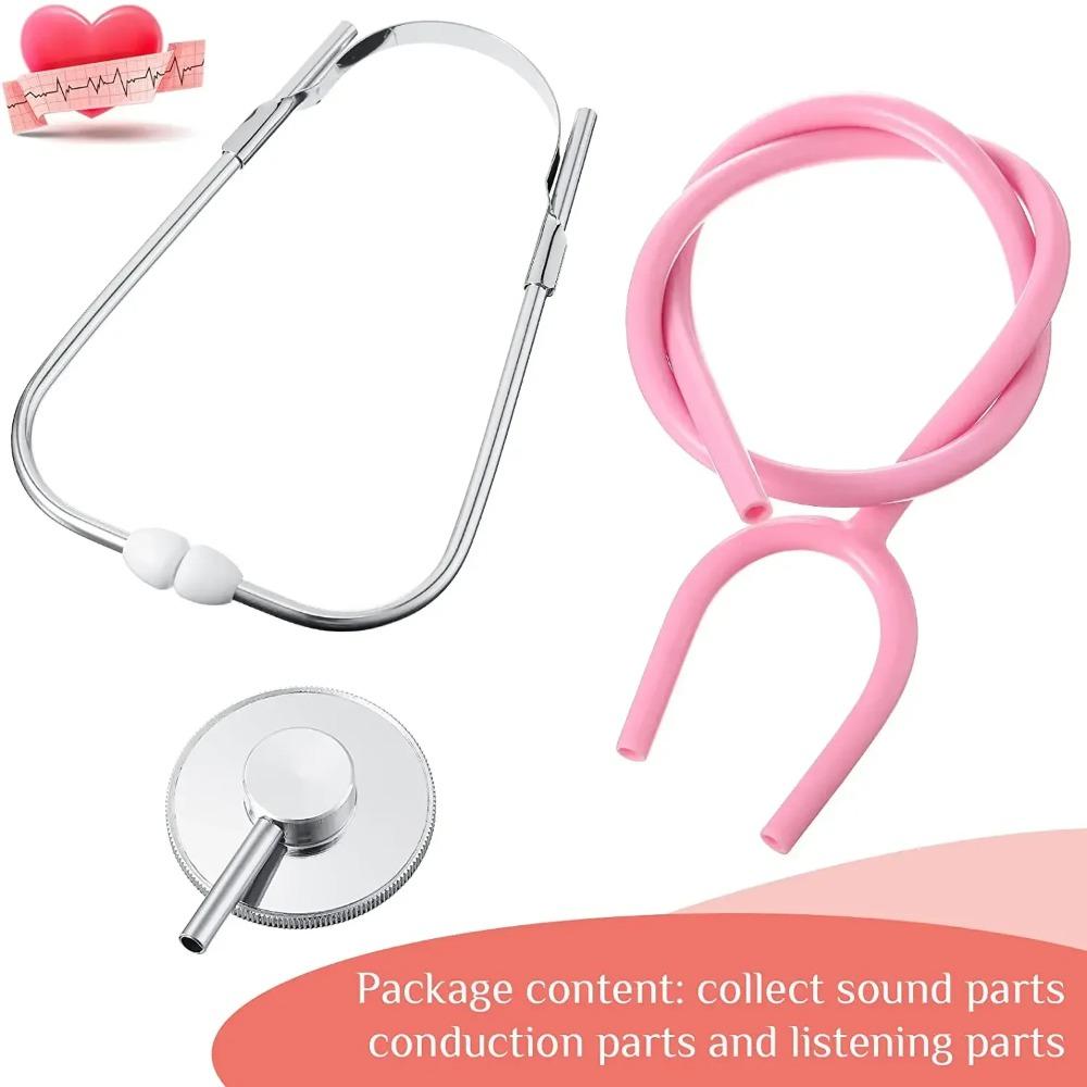 Kids Stethoscope Toy Real Working Stethoscope for Children Role Play Nursing Costume Cute Doctor Medical Pretend Game Accessory