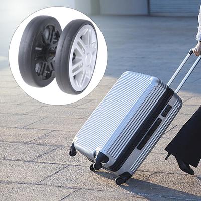 8Pcs Luggage Replacement Wheels 60mm Double Luggage Wheels Rubber Suitcase Wheels Repair Kits Easy Installation
