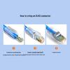 Shanze Cat8 Shielded RJ45 Network Connector (10-Pack)