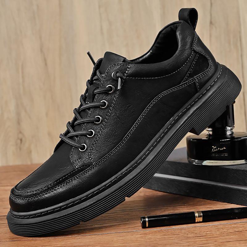 Herren Neue Frühling und Herbst Echtleder Freizeitschuhe