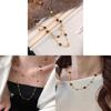 Tigers Eye Pendant Necklace For Women With Double Layer Design And Copper Material For Autumn Winter Fashion