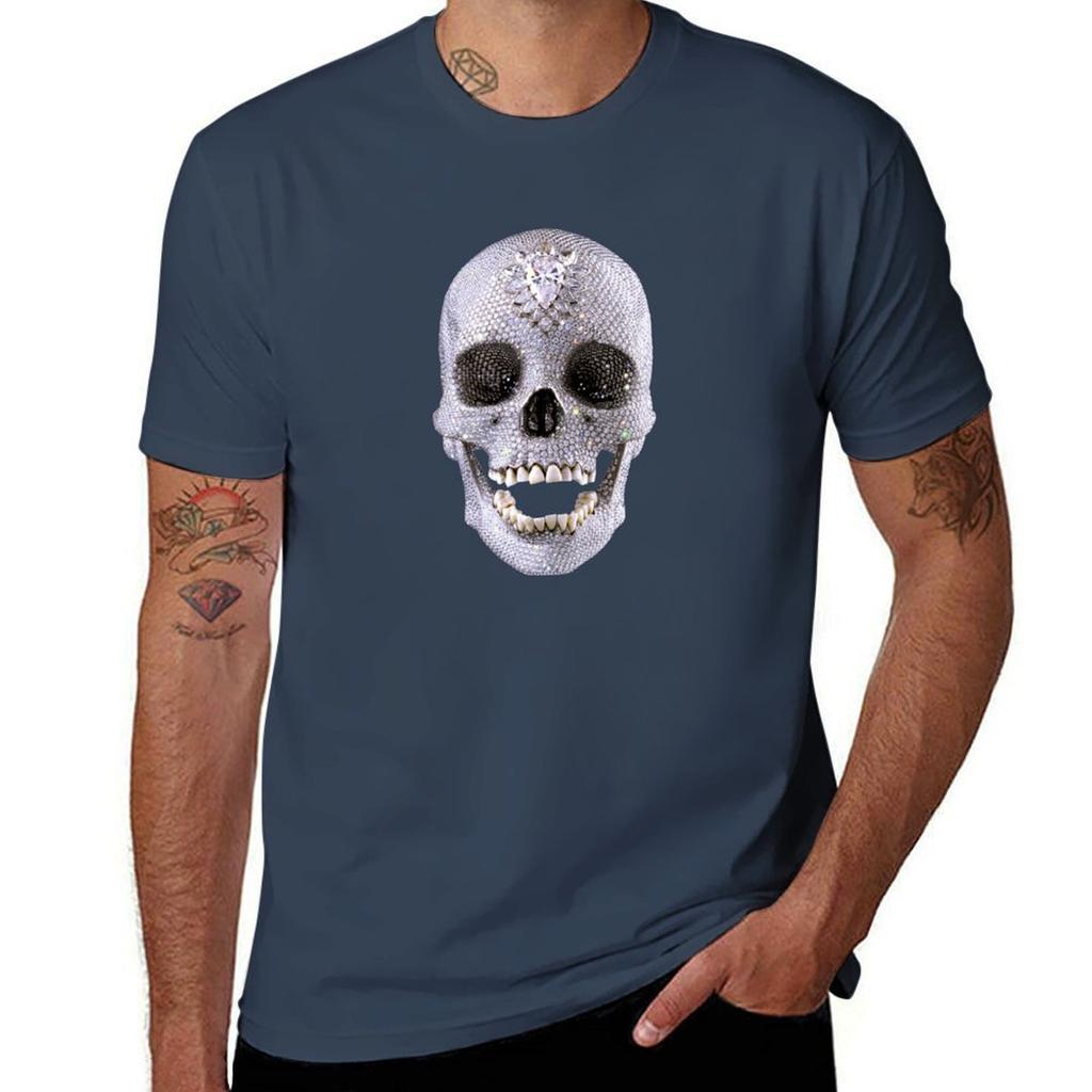 For The Love Of God Hirst Skull Art Lover Gift T Shirt Tshirt Active Wear Sports Tshirt For Unisex