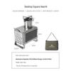 Folding Mountain Cubic Wood Stove: Outdoor Camping & Tent Heating, Water Boiling, Roasting, Fire Pit