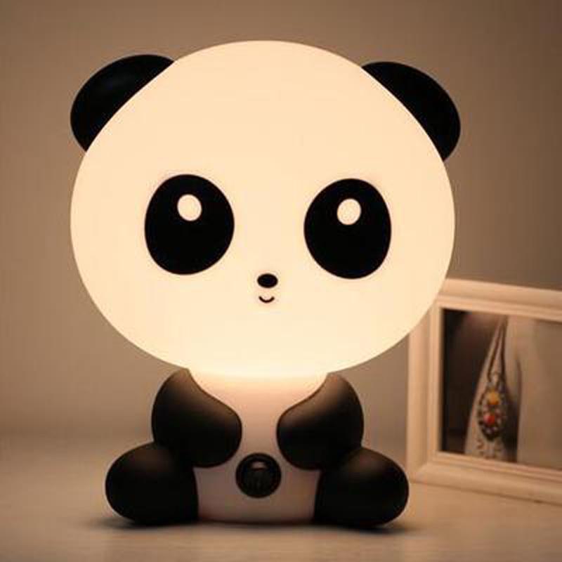 Panda/Králík/Pes/Medvěd Noční lampička Dětský pokoj Kreslené světlo Dětská postelová lampička Zástrčka