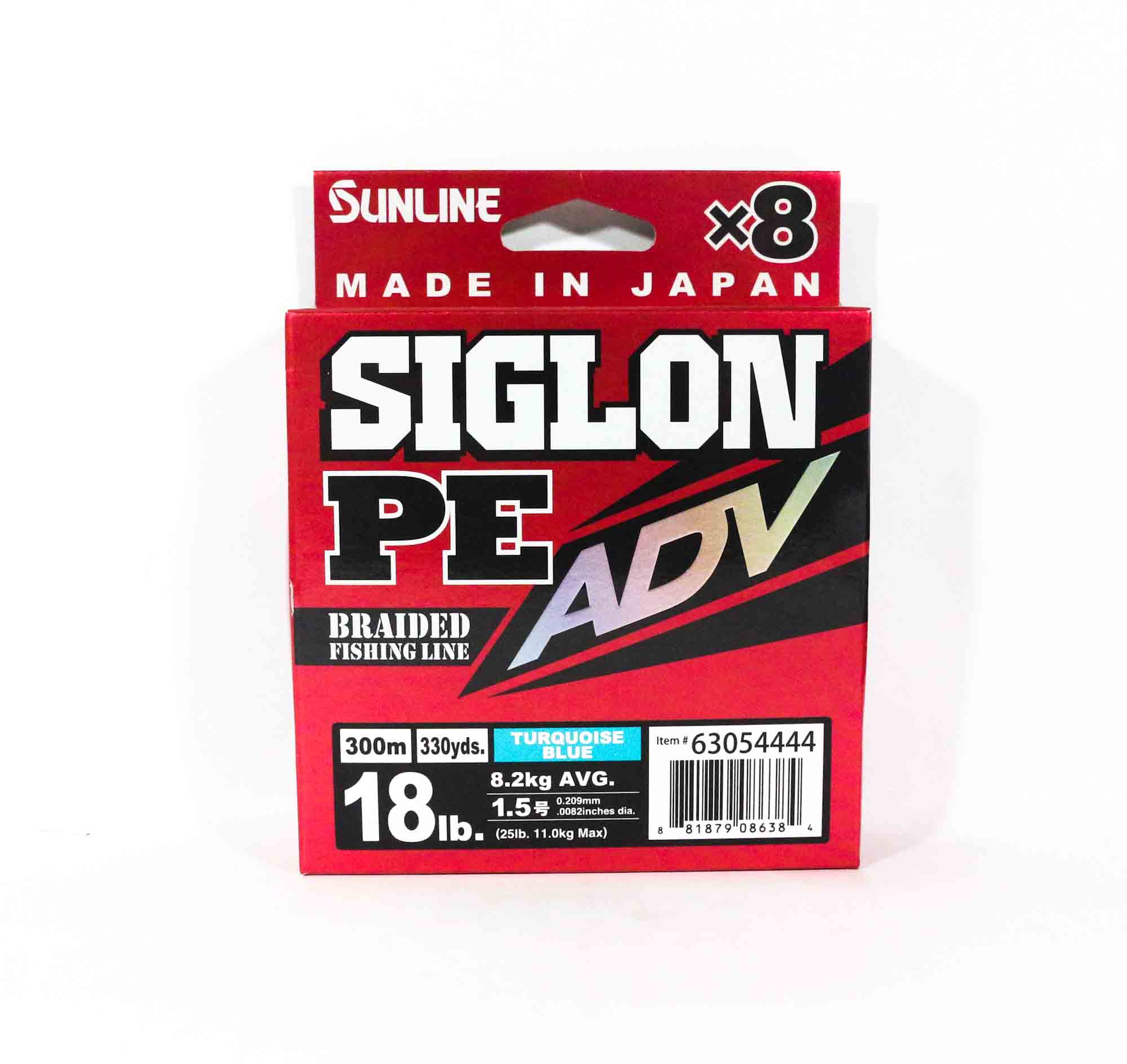 

Sunline PE Line X8 Siglon Advance 300M PE 1.5 18LB Blue (6384) бірюзовий колір синій