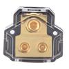 Car 1X2GA In 2x4GA Out Power Distribution Block Fuse Holder Amplifier Modification Pure Copper