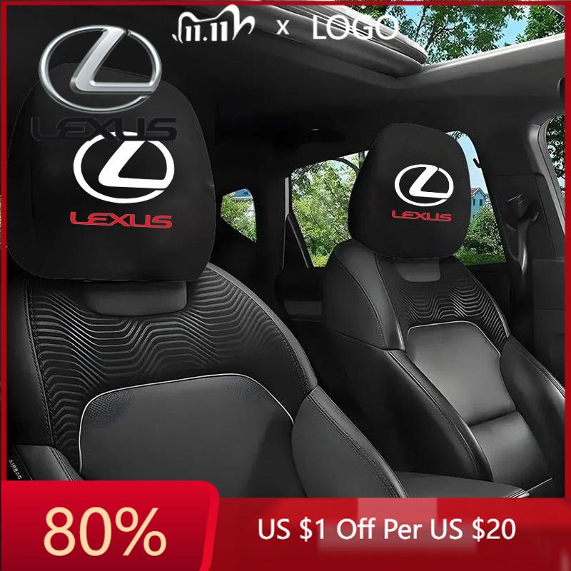 2026 Hot Interior Stickers 1 Pairs Car Seat Headrest Protect Cover For Lexus GX460 Ct200h IS250 ES 220D IS200 Fsport GS GX IS LS