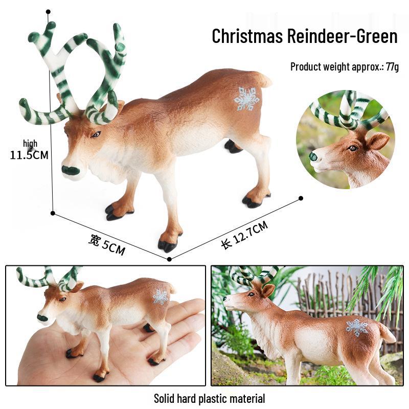 Wildlife Simulation Model: Tiger, Lion, Panda, Elephant, Rhinoceros, Kangaroo, Leopard, Horse, Sheep Toy Set