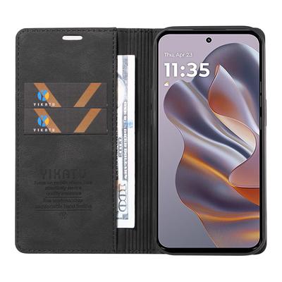 YIKATU YK-004 For Motorola Edge 50 Neo 5G/Moto S50 5G/Thinkphone 25 5G Case Leather Skin-Touch Phone Cover Magnetic Auto-Absorbed