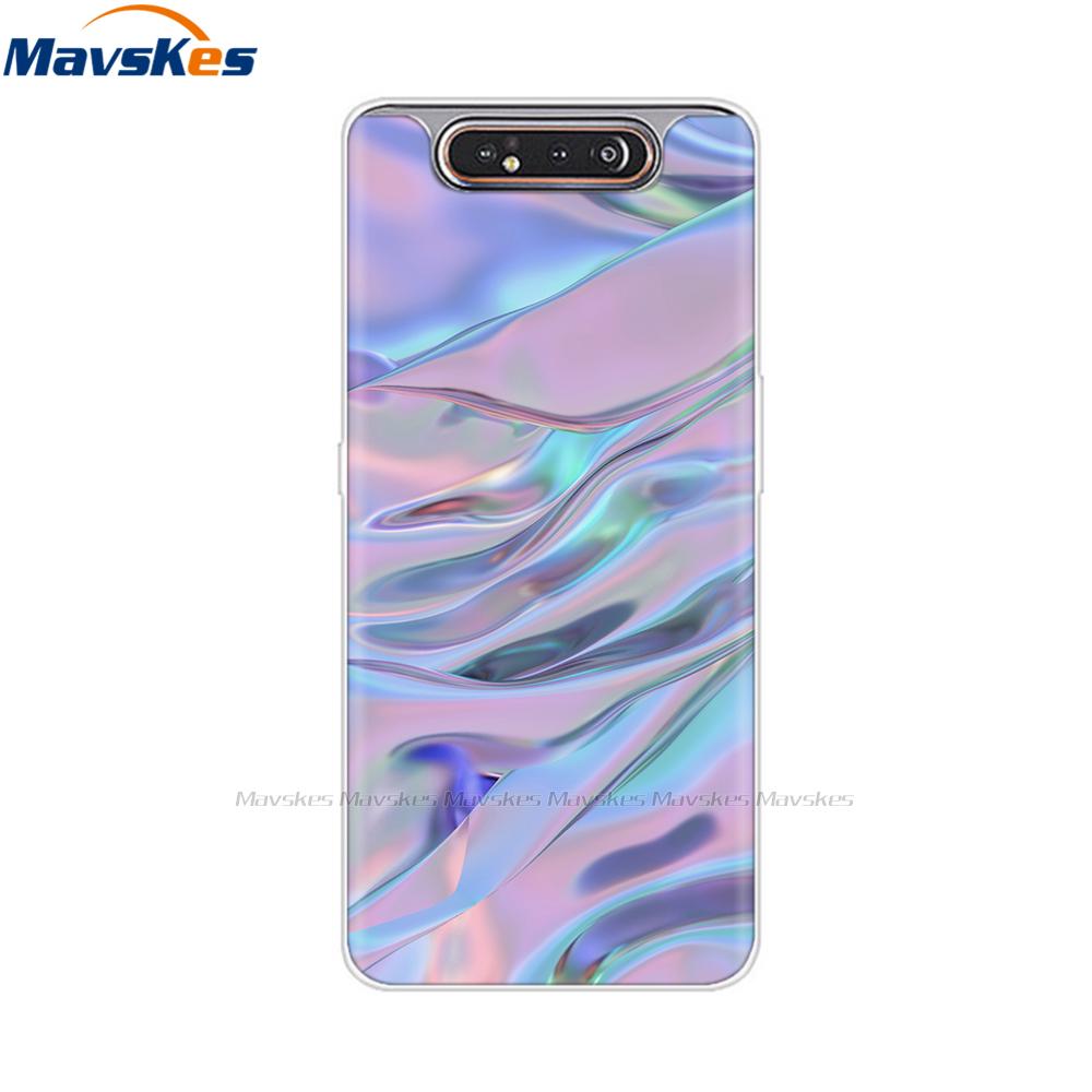 Per Samsung Galaxy A80 Custodia A805 Silicone Morbido TPU Custodia per Telefono Per Samsung A80 2019 A 80 GalaxyA80 A805F A805 SM-A805F/DS Copertura