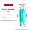 Eight-Character Anti-Tangle Silicone Auto-Winding Fishing Leader Connector.