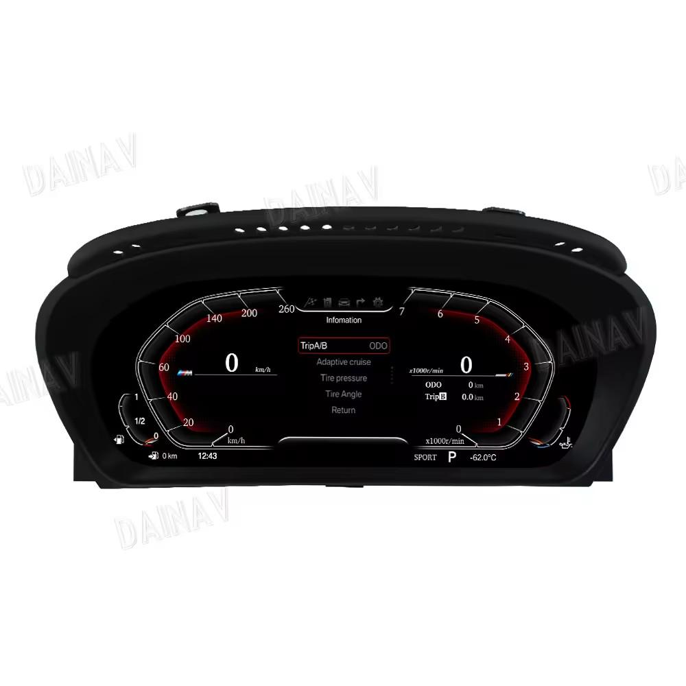 BMW X6 E71 Full LCD Instrument Panel Speedometer & Odometer with Water Temp Gauge Modification