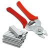 Chicken Iron Wire Mesh Cage Pliers Fencing Cage Clamp Poultry Supplies Cage Tongs Ring Plier Tool And 600PCSM Clips Staples