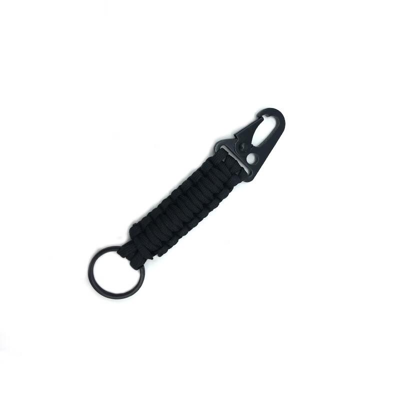 7-Core Paracord Survival Keychain with Carabiner